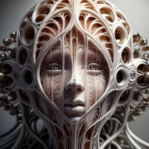 biomechanical,fractals art,mandelbulb,fractalius,fractal design,medusa,fractals,fractal art,intricate,fractal,humanoid,filigree,dryad,apophysis,flower of life,gorgon,tangle,facets,complexity,wireframe