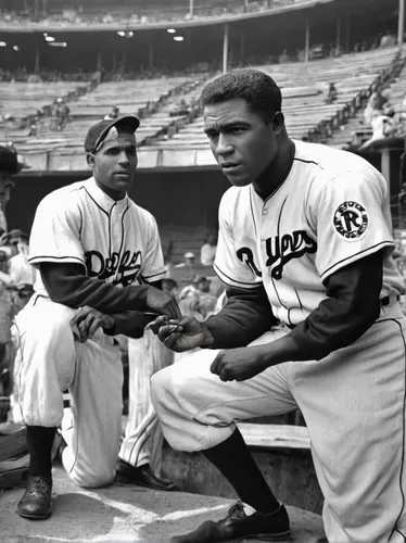 Jackie Robinson during filming of his own biopic in 1950.,jackie robinson,said jackie robinson,baseball players,baseball uniform,cubans,european starlin,13 august 1961,young goats,cardinals,players th