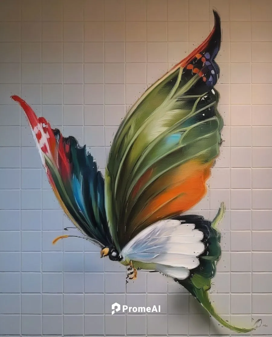 decoration bird,bird of paradise,wall decoration,wall painting,bird painting,glass wing butterfly,fairy peacock,cupido (butterfly),colorful birds,wall sticker,an ornamental bird,wall art,ulysses butte