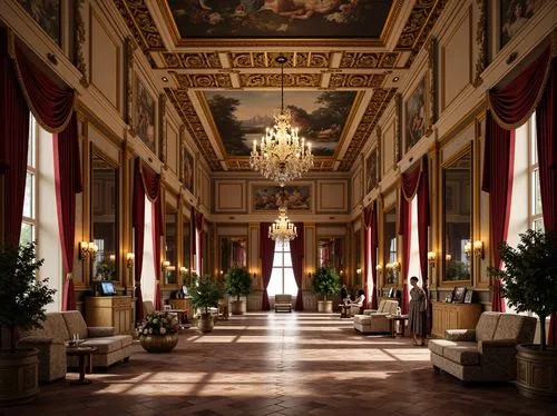 cliveden,villa d'este,royal interior,venaria,residenz,entrance hall,certosa di pavia,ritzau,europe palace,louvre,corridor,hallway,villa cortine palace,althorp,drottningholm,villa farnesina,certosa,villa balbianello,orangerie,chatsworth