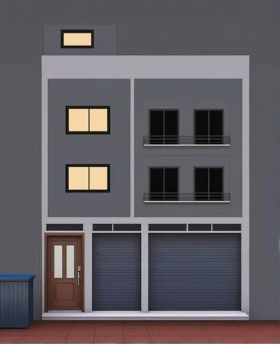 garage door,an apartment,door-container,apartment,shared apartment,apartment house,block balcony,apartments,apartment building,garage,store fronts,small house,roller shutter,houses clipart,apartment block,sky apartment,kitchen block,storefront,two story house,industrial building,Photography,General,Realistic