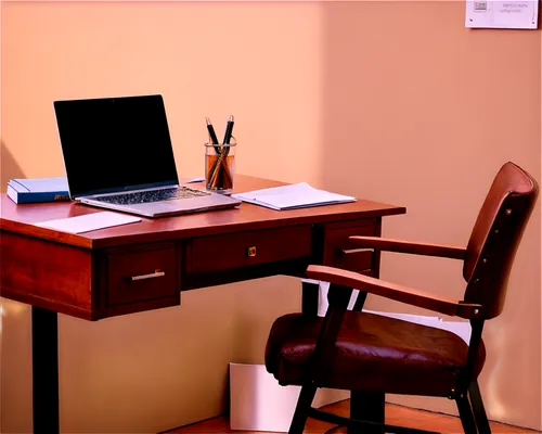 writing desk,secretary desk,wooden desk,desk,computer desk,office desk,conference room table,consulting room,tablet computer stand,office chair,conference table,study room,apple desk,desk lamp,furnished office,blur office background,desk accessories,computer workstation,working space,computer room,Illustration,American Style,American Style 10