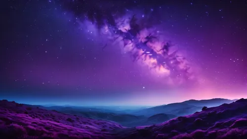 purple landscape,purple wallpaper,purple,purpleabstract,galaxy,wall,purple background,purple and pink,ultraviolet,full hd wallpaper,the milky way,milky way,light purple,unicorn background,fairy galaxy,alien world,night sky,astronomy,alien planet,milkyway,Photography,General,Fantasy