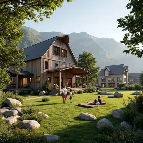 alpine village,house in the mountains,chalet,ecovillages,ecovillage,house in mountains,verbier,alpine pastures,courchevel,oberland,summer cottage,mountain village,cohousing,alpine meadow,3d rendering,alpine landscape,the cabin in the mountains,mountain settlement,swiss house,render