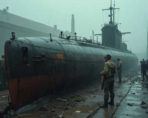 submarine,drydock,shipbreaking,ship yard,mogami,ironclads