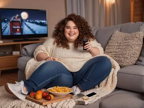 woman eating apple,plus-size model,hygge,sofa,tv,christmas woman,mulled wine christmas,television character,sausages in a dressing gown,cable programming in the northwest part,diet icon,woman holding pie,female alcoholism,advertising campaigns,commercial,watch tv,advertising figure,smart tv,nordic christmas,tv set,Conceptual Art,Daily,Daily 27