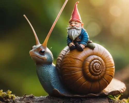 garden snail,whimsical animals,land snail,kawaii snails,snail,snails,snails and slugs,nut snail,banded snail,miniature figures,tiny world,gnome skiing,gastropod,snail shell,lawn ornament,animals play 