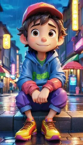 cute cartoon character,osomatsu,kids illustration,yuan,cute cartoon image,kid hero,matsuno,nikko,walking in the rain,agnes,world digital painting,raindops,cg artwork,in the rain,animated cartoon,shanghai,taipei,children's background,boy praying,2d,Illustration,Japanese style,Japanese Style 02