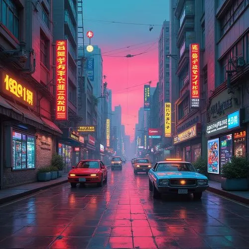 neon arrows,neons,neon lights,cyberpunk,world digital painting,colorful city,neon,digital painting,neon light,cityscape,shanghai,neon candies,chinatown,neon sign,neon coffee,neon ghosts,cyberscene,dusk,kowloon,shinjuku