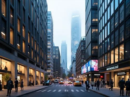 new york streets,5th avenue,manhattan,city scape,streetscape,streetscapes,cityscapes,urban landscape,renderings,business district,3d rendering,street view,hudson yards,city highway,pedestrianized,street canyon,tishman,new york,avenues,newyork