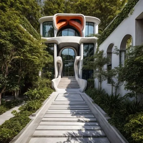 zaha hadid,asian architecture,chinese architecture,casa fuster hotel,cubic house,eco hotel,garden elevation,japanese architecture,garden design sydney,suzhou,dunes house,walkway,futuristic architectur