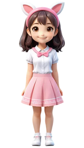 nancie,nanako,dressup,3d rendered,derivable,pamyu,3d render,atsumi,3d figure,nurse,baby pink,neopolitan,doll dress,3d model,momoiro,dora,kawaii girl,dva,anime 3d,minirose,Illustration,Japanese style,Japanese Style 02