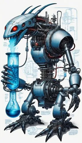 sci fiction illustration,cybernetics,game illustration,mechanical puzzle,biomechanical,robotic,bottlenose,science fiction,robotics,industrial robot,mechanical,mecha,science-fiction,turbographx-16,mech,compans-cafarelli,apiarium,sci fi,robots,inventor,Unique,Design,Blueprint