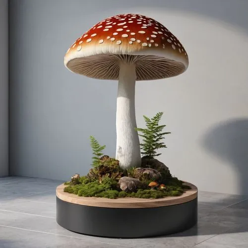 mushroom landscape,forest mushroom,mini mushroom,mushroom type,amanita,mushroom island,Photography,General,Realistic