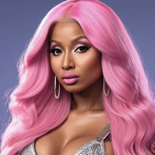 Nikki minaj  ,minaj,monique,barbie doll,maraj,pink glazed,pink background,rhoa,nicki,pink beauty,bubblegum,bonang,baby pink,pinky,derivable,pinkola,pink vector,wig,trina,barbie,pink diamond,Photograph