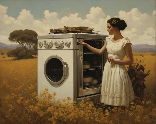 laundress,washing machine,washing machines,the drum of the washing machine,washer,laundry room,washing clothes,dryer,dry laundry,knitting laundry,laundry,appliances,the gramophone,major appliance,girl in the kitchen,clothes dryer,gramophone,microwave oven,washers,launder,Illustration,Realistic Fantasy,Realistic Fantasy 09