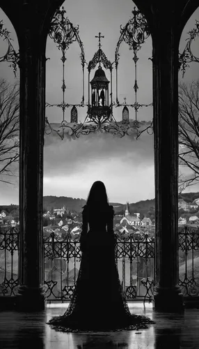 woman silhouette,dark gothic mood,silhouetted,the silhouette,gothic woman,house silhouette,silhouette,gothic,art silhouette,of mourning,gothic style, silhouette,overlook,longing,dance silhouette,dark angel,versailles,sillouette,fatima,silhouettes,Illustration,Realistic Fantasy,Realistic Fantasy 46