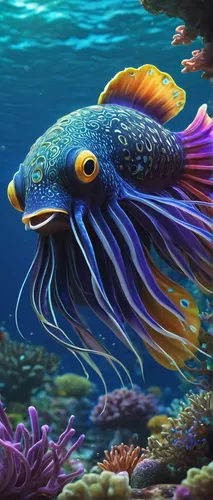 deep sea fish,underwater fish,coelacanth,sea animal,marine fish,beautiful fish,napoleon fish,coral fish,blue fish,porcupine fishes,blue stripe fish,tropical fish,deep sea nautilus,bony-fish,sea life underwater,forest fish,coral reef fish,underwater background,marine animal,angelfish,Photography,Documentary Photography,Documentary Photography 14