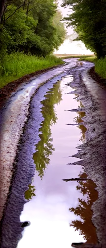 puddle,asphalt road,road,reflection in water,waterscape,clear stream,waterweg,water channel,water reflection,country road,mirror water,a river,roads,puddles,asphalt,the road to the sea,road forgotten,reflections in water,aura river,flowing creek,Illustration,Realistic Fantasy,Realistic Fantasy 44