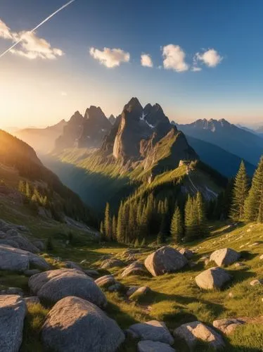 alpine landscape,mountain sunrise,mountain landscape,landscape mountains alps,alpine meadow,mountain meadow,mountainous landscape,mountain scene,high alps,landscape background,alpine sunset,alpine region,cascade mountains,alps,nature wallpaper,bernese alps,tatra mountains,mountain pasture,dolomites,beautiful landscape,Photography,General,Realistic