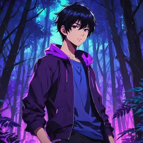 purple wallpaper,forest background,purple background,cg artwork,dusk background,in the forest,ren,portrait background,yukio,forest dark,halloween background,halloween wallpaper,kado,woods,forest,purple landscape,leo,forest man,colorful background,forest walk,Illustration,Japanese style,Japanese Style 03