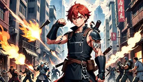 todoroki,tsuna,vongola,fire background,fairy tail,fireforce,Anime,Anime,Traditional