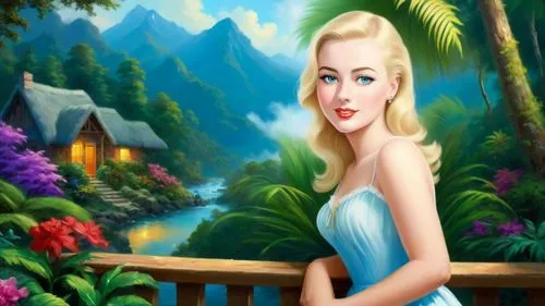 landscape background,portrait background,the blonde in the river,photo painting,cartoon video game background,mermaid background,disneyfied,nature background,3d background,world digital painting,connie stevens - female,love background,marilyn monroe,children's background,forest background,fairy tale character,background view nature,elsa,mamie van doren,disney character