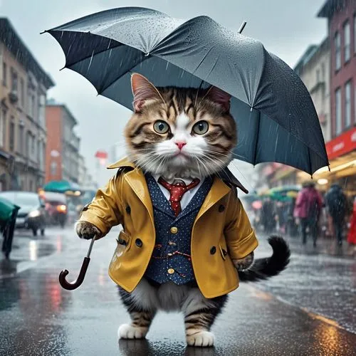 rain cats and dogs,man with umbrella,walking in the rain,brolly,raincoat,protection from rain,street cat,rainman,rainwear,pluie,rain protection,umbrella,weatherman,ukrainy,rainy day,weathercaster,cat european,raindops,godeffroy,rainy weather,Photography,General,Realistic