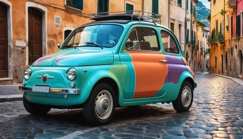 microcar,daisetta,piaggio,piaggio ape,microcars,fiat 600,seicento,cinquecento,smartcar,fiat 500,isetta,vespa,fiat 500 giardiniera,cartoon car,small car,sustainable car,minicar,popemobile,electric car,e-car in a vintage look,Photography,Artistic Photography,Artistic Photography 07