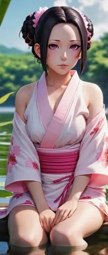 yukata,geisha,kunoichi,japanese sakura background,geisha girl,hisako,sakura background,xiaoyu,daiyu,kazumi,hanami,hakama,sano,komachi,maiko,yumi,sakura mochi,kuchel,longmei,tamiko