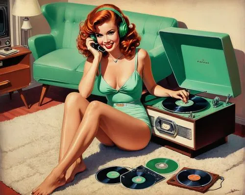 fifties records,record player,retro women,retro pin up girl,vinyl records,retro pin up girls,retro woman,vinyl player,retro turntable,retro girl,pin-up,pin ups,pin-up girl,pin up girl,pin up,pinup girl,pin-up girls,vinyl record,gramophone record,retro music,Illustration,Retro,Retro 12