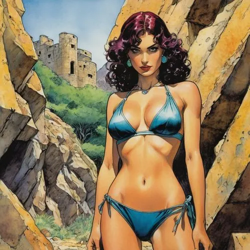 themyscira,palmiotti,lilandra,teela,eldena,spiegle,madelyne,giganta,manara,barda,amazona,deodato,namorita,dematteis,kanigher,background ivy,zatara,fantasy woman,cassaday,wonder woman city,Illustration,American Style,American Style 14