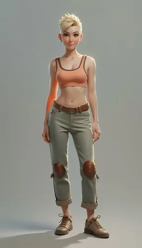 3d figure,3d model,muscle woman,zarya,pubg mascot,eichenberg,Unique,3D,3D Character