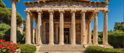 baalbek,temple of diana,greek temple,roman temple,zappeion,hala sultan tekke,agrigento,pallas athene fountain,quasr al-kharana,tempio,celsus library,palmyra,qasr amra,peristyle,doric columns,baalbeck,jardiniere,gennadius,gerusalemme,alhambra,Art,Classical Oil Painting,Classical Oil Painting 21