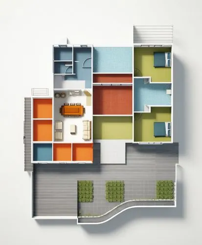 a floor plan with a lot of room and furniture,habitaciones,an apartment,floorplan home,cohousing,multistorey,vivienda,Illustration,Vector,Vector 05