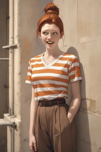 pippi longstocking,pumuckl,ginger rodgers,mime artist,raggedy ann,girl in overalls,cinnamon girl,girl in a historic way,beaker,mime,barb,rockabella,maci,gingerman,brown sailor,orange,ginger nut,gap kids,tilda,agnes,Photography,Natural