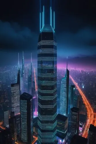 guangzhou,shanghai,cybercity,megacorporation,coruscant,electric tower,coruscating,cyberport,megacorporations,pc tower,lumpur,cyberpunk,cybertown,the skyscraper,skylstad,metropolis,skyscraper,mubadala,zhengzhou,nanjing,Art,Classical Oil Painting,Classical Oil Painting 28