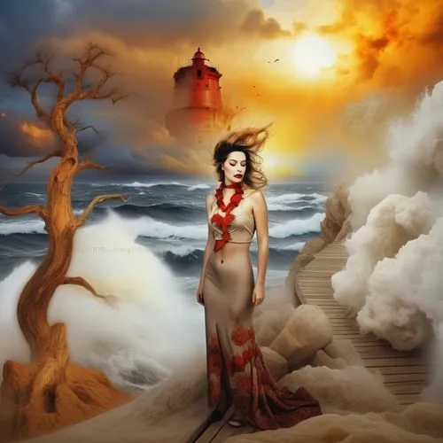 fantasy picture,fantasy art,ariadne,amphitrite,sirene,the sea maid,Illustration,Realistic Fantasy,Realistic Fantasy 46