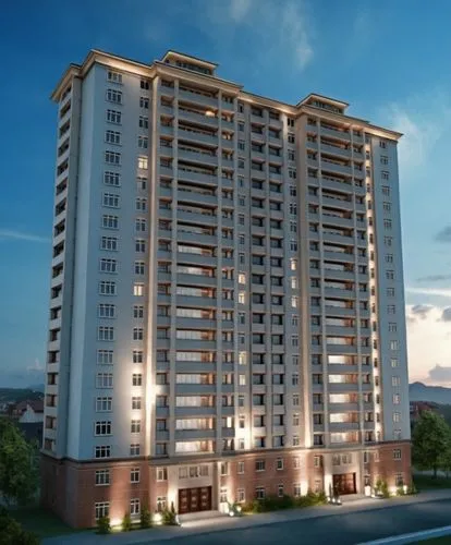 a large white brick building with multiple windows,condominia,houston texas apartment complex,residential tower,italtel,residencial,unitech,condominium,lodha,filinvest,belapur,condo,condominiums,leedo