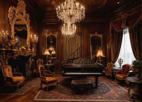 grand piano,victorian room,ornate room,parlor,the piano,pianoforte,steinway,rococo,royal interior,fortepiano,biedermeier,danish room,concerto for piano,piano bar,baroque,steinways,harpsichord,boesendorfer,piano,harpsichords,Photography,Documentary Photography,Documentary Photography 28