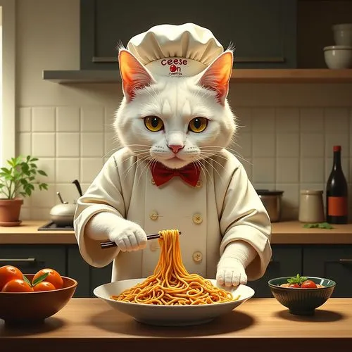 chef,spaghettini,ratatouille,maometto,spaghetti,borgetti