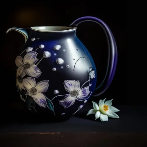 fragrance teapot,flower tea,chrysanthemum tea,porcelain tea cup,vintage teapot,asian teapot,tea flowers,flowers in pitcher,blue and white porcelain,chinese teacup,flowering tea,vase,tea pot,glass mug,