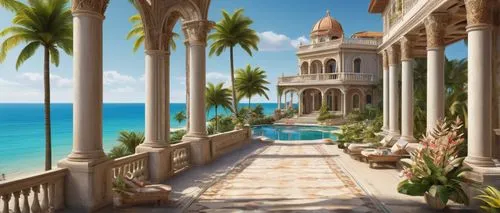 seaside resort,rosecliff,paradisus,palmbeach,tropico,beachfront,palmilla,dorne,cuba background,tropical house,luxury property,holiday villa,oceanfront,seaside view,beach resort,tropicale,fisher island,transmarco,the caribbean,miramare,Art,Classical Oil Painting,Classical Oil Painting 19