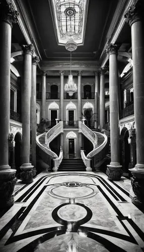 statehouse,cochere,neoclassical,masonic,statehouses,freemasonry,saint george's hall,neoclassicism,corridors,marble palace,stormont,capitols,borromini,the center of symmetry,campidoglio,entrance hall,archly,freemason,hall of the fallen,corridor,Photography,Black and white photography,Black and White Photography 08