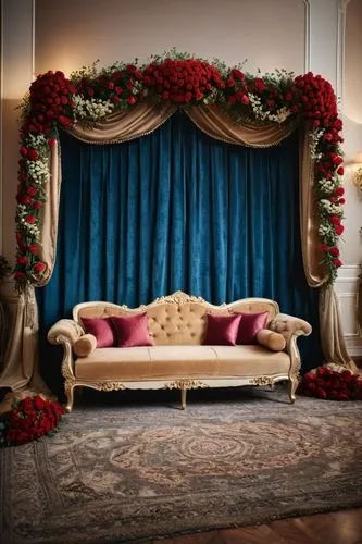 damask background,wedding decoration,bridal suite,stage curtain,wedding frame,wedding decorations,theatre curtains,floral decorations,theater curtain,interior decor,valentine's day décor,ornate room,interior decoration,decor,theater curtains,wedding setup,party decoration,floral chair,a curtain,decorations,Photography,General,Cinematic