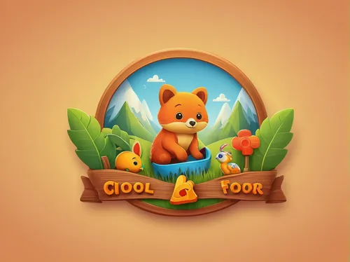 fairy tale icons,growth icon,zookeeper,store icon,life stage icon,g badge,children's background,award background,game illustration,autumn icon,wood background,woodland animals,zoo,cute cartoon image,cute bear,troop,animal zoo,yogi,symbol of good luck,3d mockup,Illustration,Realistic Fantasy,Realistic Fantasy 27