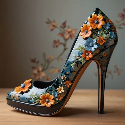 bridal shoe,wedding shoes,garden shoe,cinderella shoe,bridal shoes,high heeled shoe,vintage floral,heeled shoes,high heel shoes,vintage flowers,floral with cappuccino,woman shoes,heel shoe,retro flowers,butterfly floral,colorful floral,court shoe,ladies shoes,stiletto-heeled shoe,women shoes,Illustration,Realistic Fantasy,Realistic Fantasy 27