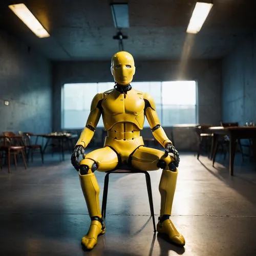 new concept arms chair,saitek,robonaut,steel man,articulated manikin,dojo,Photography,General,Cinematic