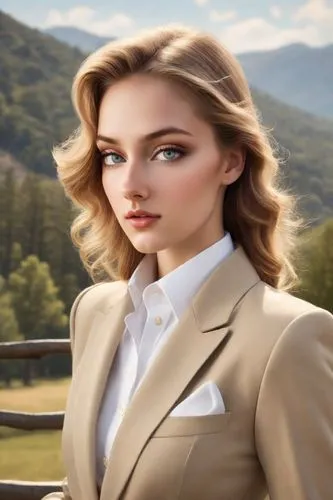 female model,natural cosmetic,mountain vesper,spy,elegant,fashion vector,georgia,spy visual,q30,women fashion,business woman,elegance,pantsuit,romantic look,woman in menswear,women's clothing,blonde woman,bussiness woman,flight attendant,women clothes,Photography,Commercial