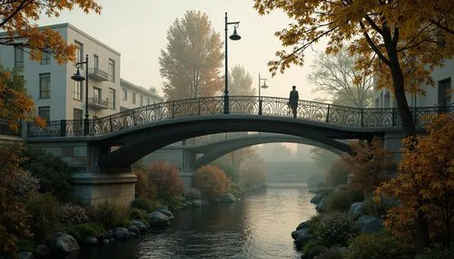 autumn morning,montlake,autumn scenery,bruges,seveso,autumn fog,trikala,autumn day,bihac,hanging bridge,pont,one autumn afternoon,the autumn,brug,bridge new europe,riverside,regnitz,limmat,oxbridge,autumn